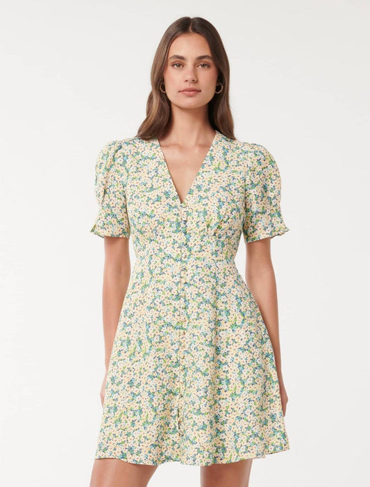 60s Floral Mini Dress