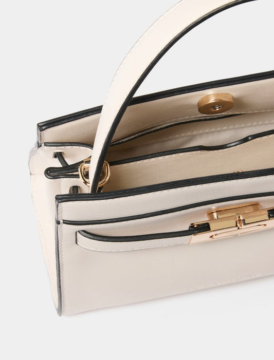 Ivory Cream Elegance Small Handbag
